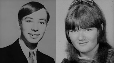 High school yearbook photo of David Arthur Faraday and Betty Lou Jensen, victims of the Zodiac Killer