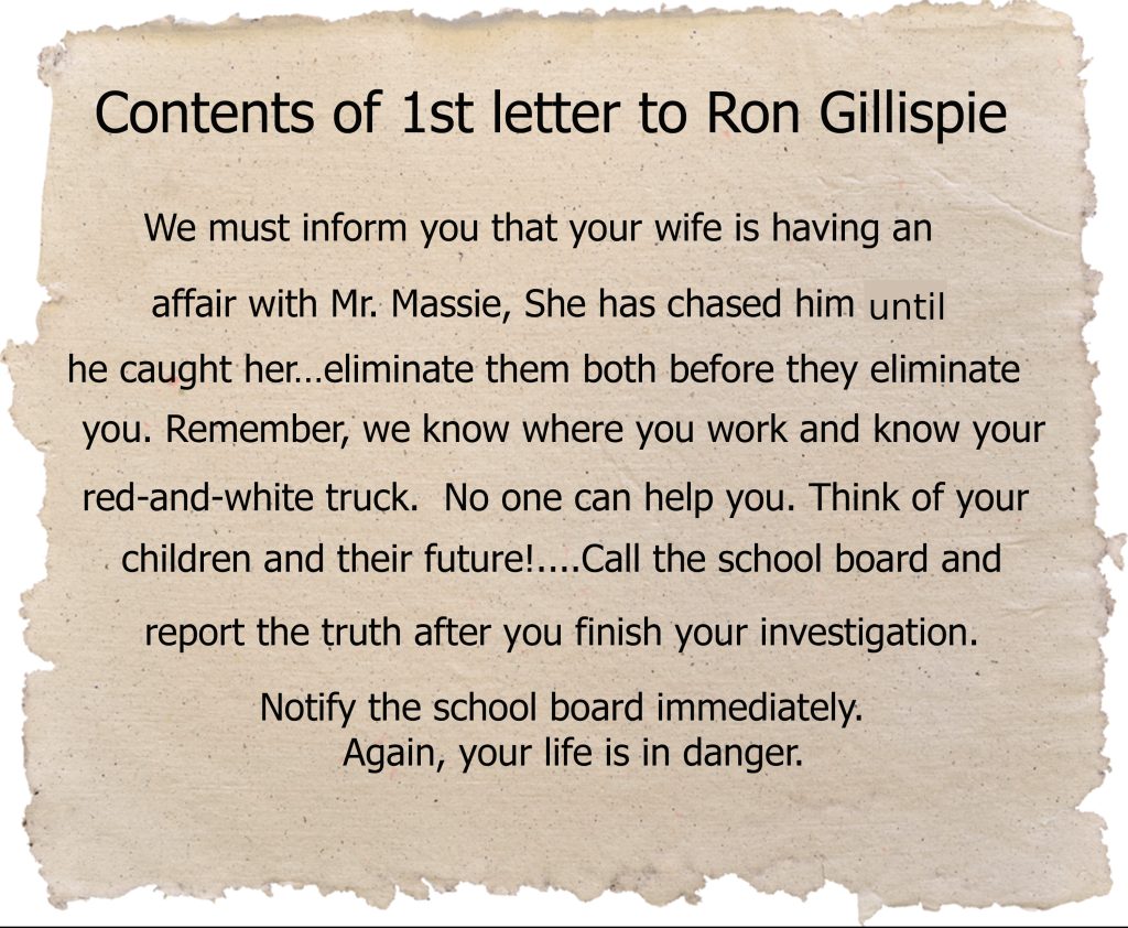 First Circleville Letter To Ron Gillispie