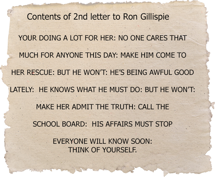 Second Circleville Letter To Ron Gillispie