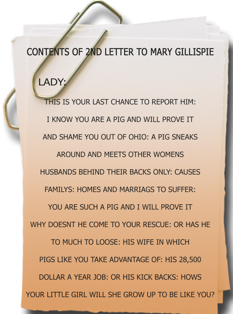 Third Circleville Letter To Mary Gillispie